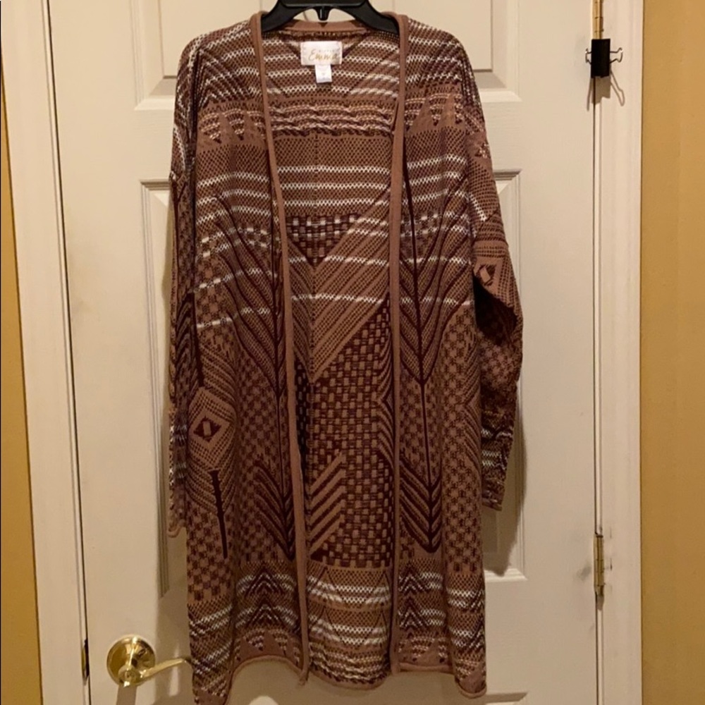 Knee length sweater